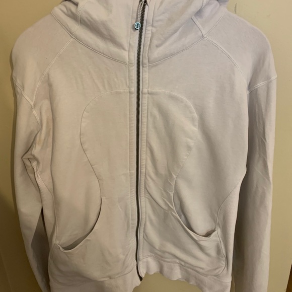 Lululemon White Scuba Hoodie - Picture 3 of 4